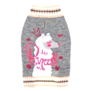 Llama Princess Dog Sweater Small